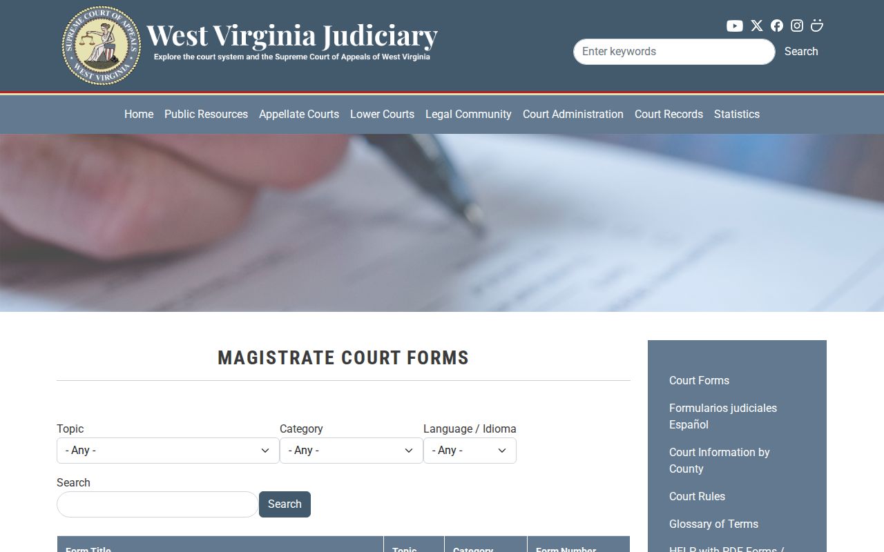 Jackson County traffic ticket Magistrate forms catalog