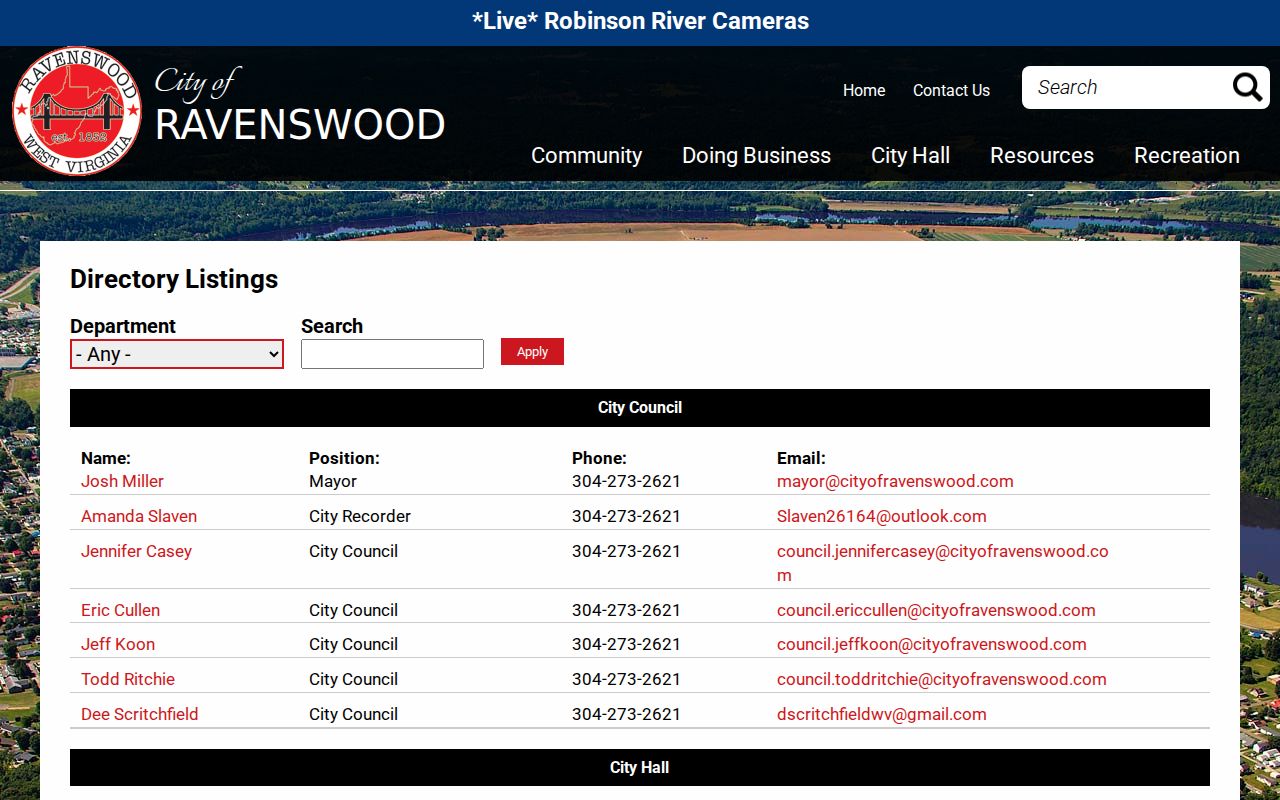 Ravenswood court docket city directory contacts